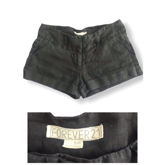Forever 21 & H&M Black Shorts SZ S - Picture 3 of 3